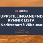 Framboðslisti Norðvesturráðs til samþykktar