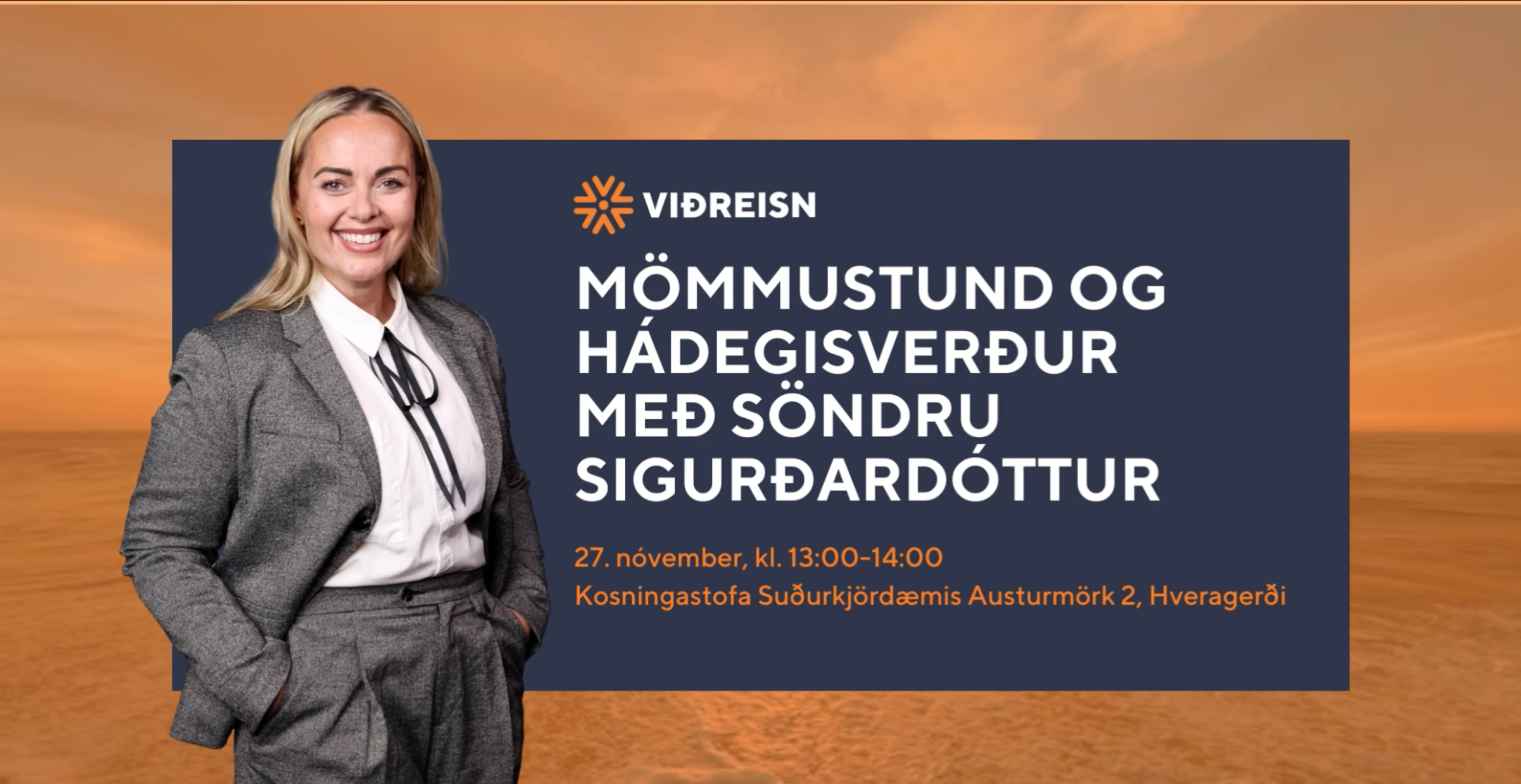 Mömmustund og hádegisverður með Söndru Sigurðardóttur