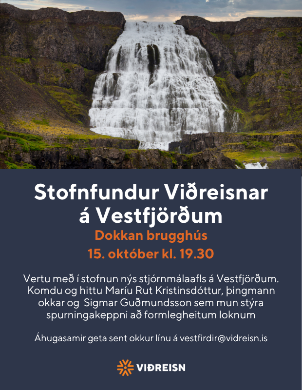 Stofnfundur Viðreisnar á Vestfjörðum