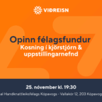 Félagsfundur - kosið í uppstillingarnefnd og kjörstjórn - Kópavogur