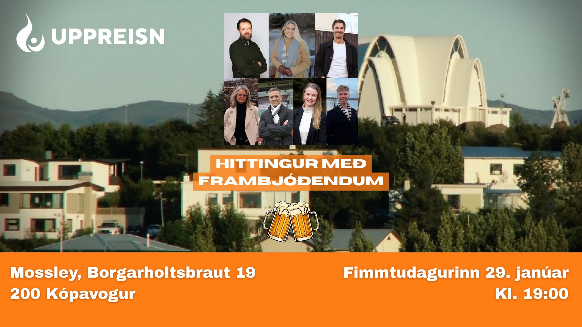 Hittingur með frambjóðendum í Kópavogi