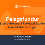 Listi Viðreisnar í Reykjavík lagður fram til samþykktar