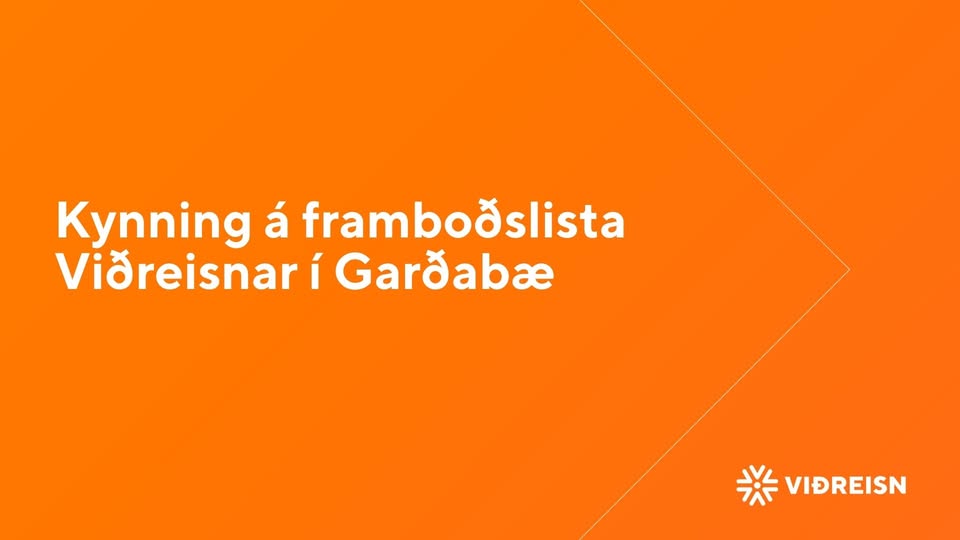 Kynning á framboðslista Viðreisnar í Garðabæ